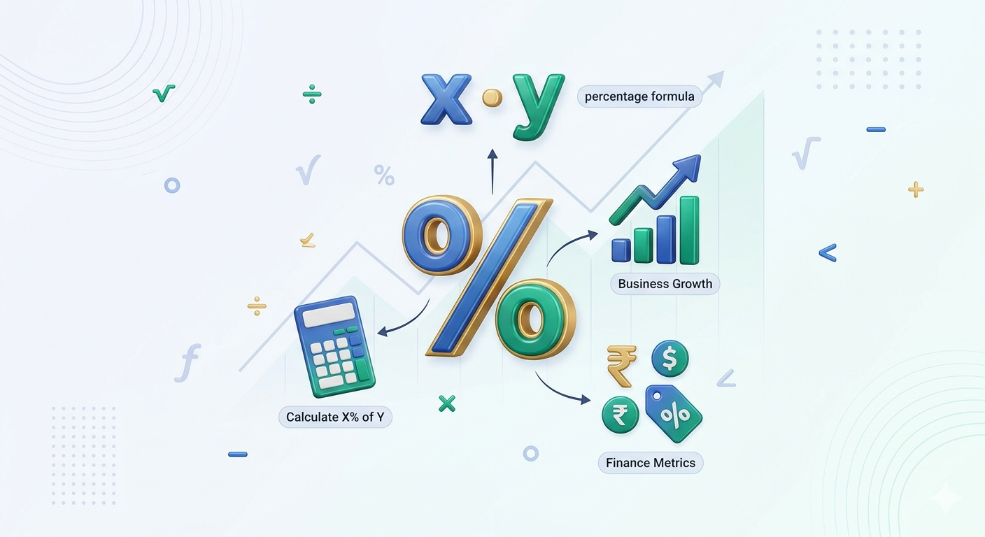 Percentage Calculator Concept Illustration