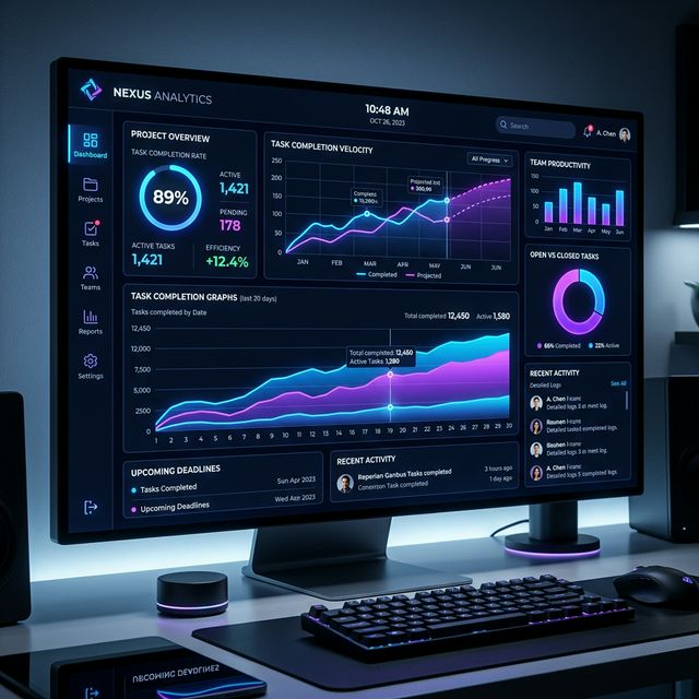 High-tech Analytics Dashboard