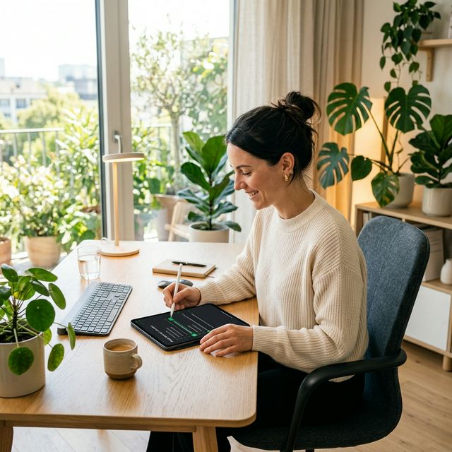 Professional Checking Milestone tablet